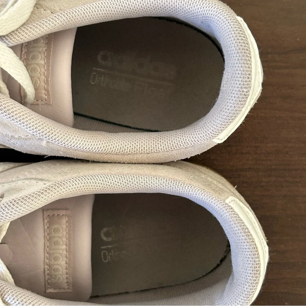 Adidas Suede Women's Sneakers Beige Striped Casual Streetwear - Picture 9 of 11